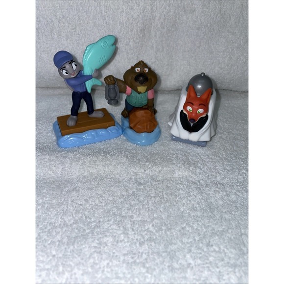 McDonald's Other - 2025 McDONALD'S Zootopia 2 Disney HAPPY MEAL TOYS Set Of 3 Cake Toppers